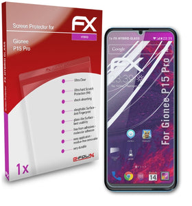 atFoliX FX-Hybrid-Glass Panzerglasfolie für Gionee P15 Pro