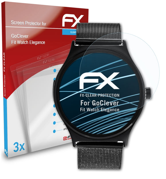 atFoliX FX-Clear Schutzfolie für GoClever Fit Watch Elegance