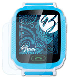 Bruni Schutzfolie kompatibel mit GoClever Kiddy GPS Watch, glasklare Folie (2X)