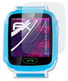 atFoliX Glasfolie kompatibel mit GoClever Kiddy GPS Watch, 9H Hybrid-Glass FX Panzerfolie