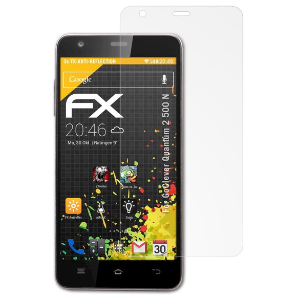 atFoliX FX-Antireflex Displayschutzfolie für GoClever Quantum 2 500 N