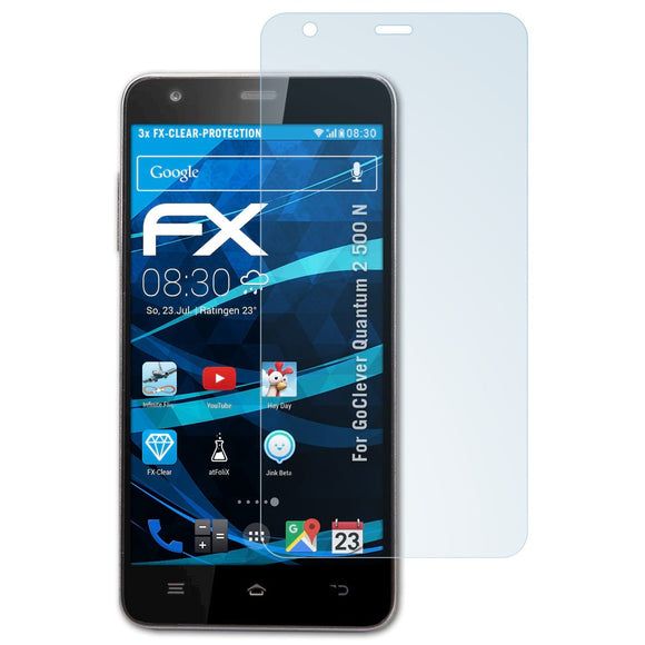 atFoliX FX-Clear Schutzfolie für GoClever Quantum 2 500 N