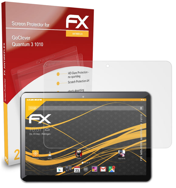 atFoliX FX-Antireflex Displayschutzfolie für GoClever Quantum 3 1010