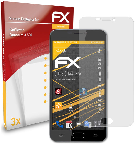 atFoliX FX-Antireflex Displayschutzfolie für GoClever Quantum 3 500