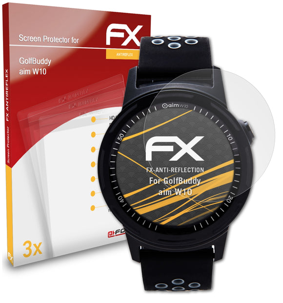 atFoliX FX-Antireflex Displayschutzfolie für GolfBuddy aim W10