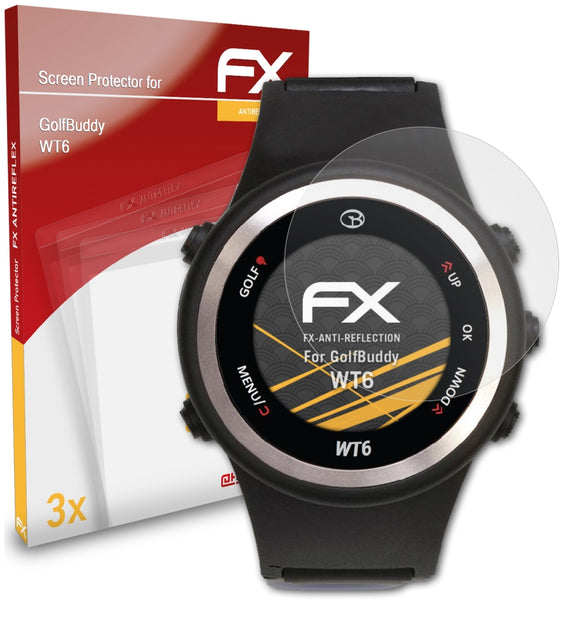 atFoliX FX-Antireflex Displayschutzfolie für GolfBuddy WT6
