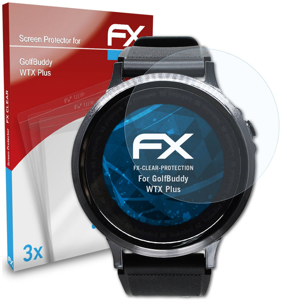 atFoliX FX-Clear Schutzfolie für GolfBuddy WTX Plus