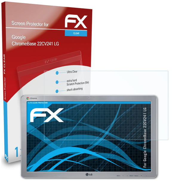 atFoliX FX-Clear Schutzfolie für Google ChromeBase 22CV241 (LG)