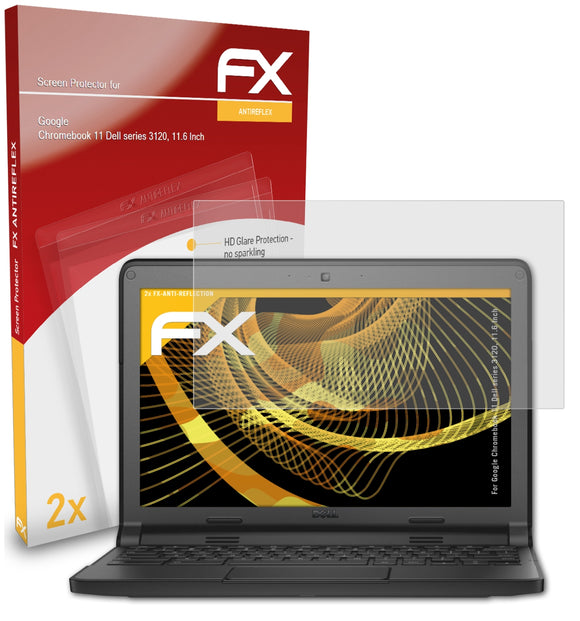 atFoliX FX-Antireflex Displayschutzfolie für Google Chromebook 11 (Dell series 3120, 11.6 Inch)