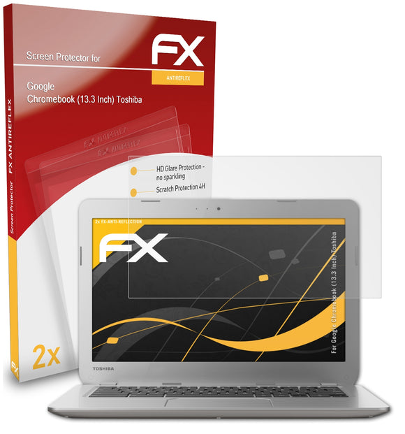 atFoliX FX-Antireflex Displayschutzfolie für Google Chromebook (13.3 Inch) (Toshiba)
