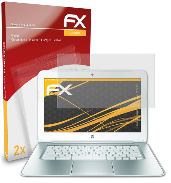 atFoliX FX-Antireflex Displayschutzfolie für Google Chromebook (14-c010, 14 Inch) (HP Pavilion)