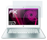Glasfolie atFoliX kompatibel mit Google Chromebook (14-c010, 14 Inch) HP Pavilion, 9H Hybrid-Glass FX