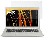 Panzerfolie atFoliX kompatibel mit Google Chromebook 2 (13.3 Inch) Toshiba, entspiegelnde und stoßdämpfende FX (2X)
