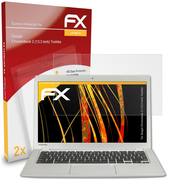 atFoliX FX-Antireflex Displayschutzfolie für Google Chromebook 2 (13.3 Inch) (Toshiba)