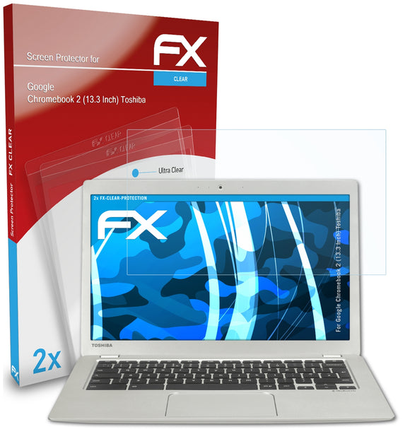 atFoliX FX-Clear Schutzfolie für Google Chromebook 2 (13.3 Inch) (Toshiba)