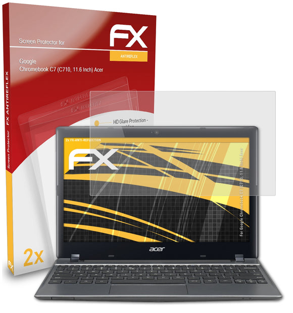 atFoliX FX-Antireflex Displayschutzfolie für Google Chromebook C7 (C710, 11.6 Inch) (Acer)