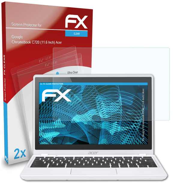 atFoliX FX-Clear Schutzfolie für Google Chromebook C720 (11.6 Inch) (Acer)