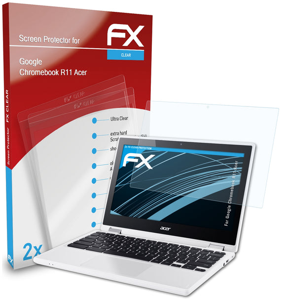 atFoliX FX-Clear Schutzfolie für Google Chromebook R11 (Acer)