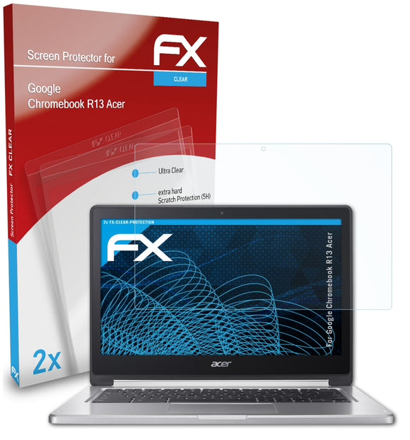 atFoliX FX-Clear Schutzfolie für Google Chromebook R13 (Acer)