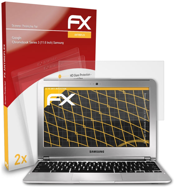 atFoliX FX-Antireflex Displayschutzfolie für Google Chromebook Series 3 (11.6 Inch) (Samsung)