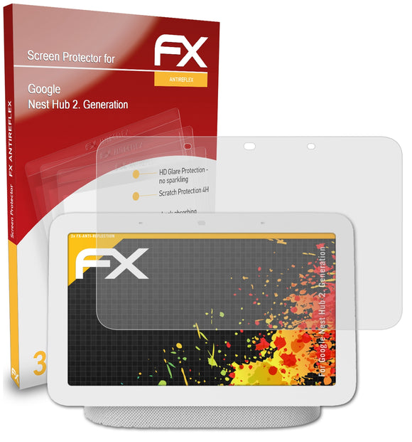 atFoliX FX-Antireflex Displayschutzfolie für Google Nest Hub (2. Generation)