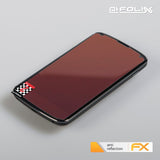 Panzerfolie atFoliX kompatibel mit Google Nexus 4 LG, entspiegelnde und stoßdämpfende FX (3er Set)