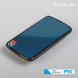 Schutzfolie atFoliX kompatibel mit Google Nexus 4 LG, ultraklare FX (3er Set)