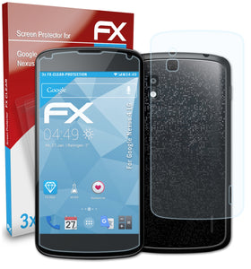 atFoliX FX-Clear Schutzfolie für Google Nexus 4 (LG)
