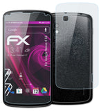 Glasfolie atFoliX kompatibel mit Google Nexus 4 LG, 9H Hybrid-Glass FX (1er Set)