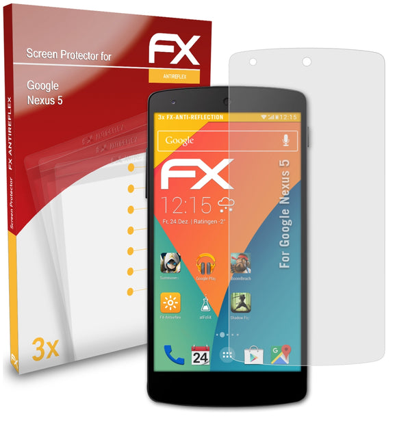 atFoliX FX-Antireflex Displayschutzfolie für Google Nexus 5