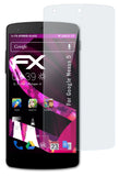 Glasfolie atFoliX kompatibel mit Google Nexus 5, 9H Hybrid-Glass FX