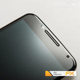 Panzerfolie atFoliX kompatibel mit Google Nexus 6, entspiegelnde und stoßdämpfende FX (3X)