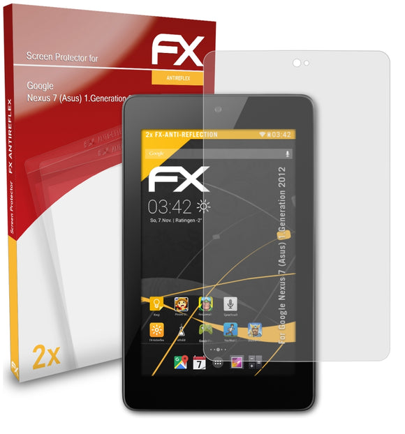 atFoliX FX-Antireflex Displayschutzfolie für Google Nexus 7 (Asus) (1.Generation 2012)