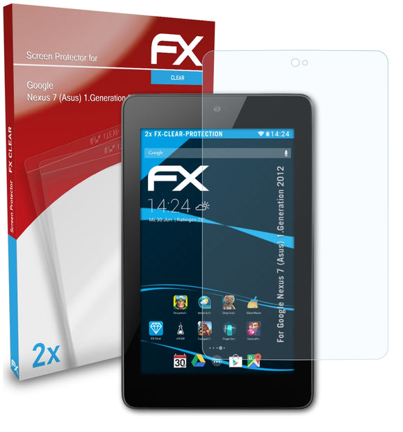 atFoliX FX-Clear Schutzfolie für Google Nexus 7 (Asus) (1.Generation 2012)