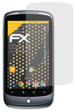Panzerfolie atFoliX kompatibel mit Google Nexus One, entspiegelnde und stoßdämpfende FX (3X)