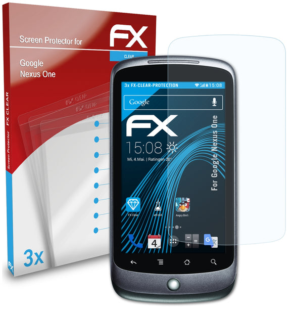 atFoliX FX-Clear Schutzfolie für Google Nexus One