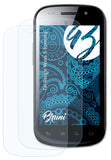 Schutzfolie Bruni kompatibel mit Google Nexus S Samsung, glasklare (2X)