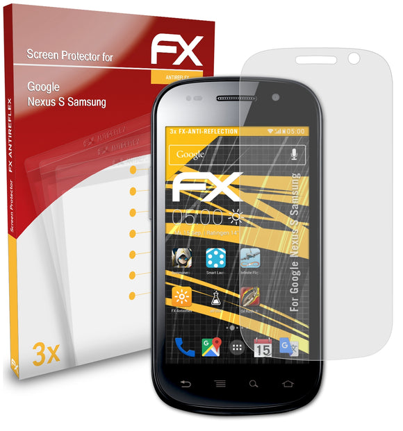 atFoliX FX-Antireflex Displayschutzfolie für Google Nexus S (Samsung)