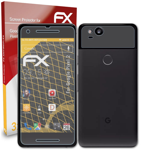 atFoliX FX-Antireflex Displayschutzfolie für Google Pixel 2