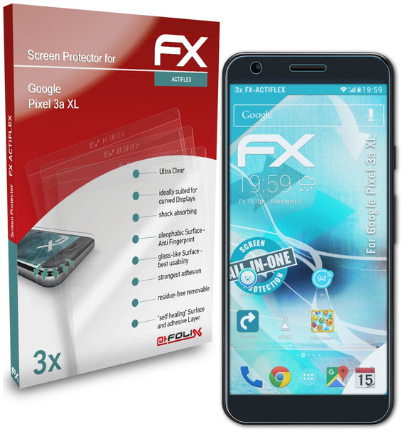 atFoliX FX-ActiFleX Displayschutzfolie für Google Pixel 3a XL