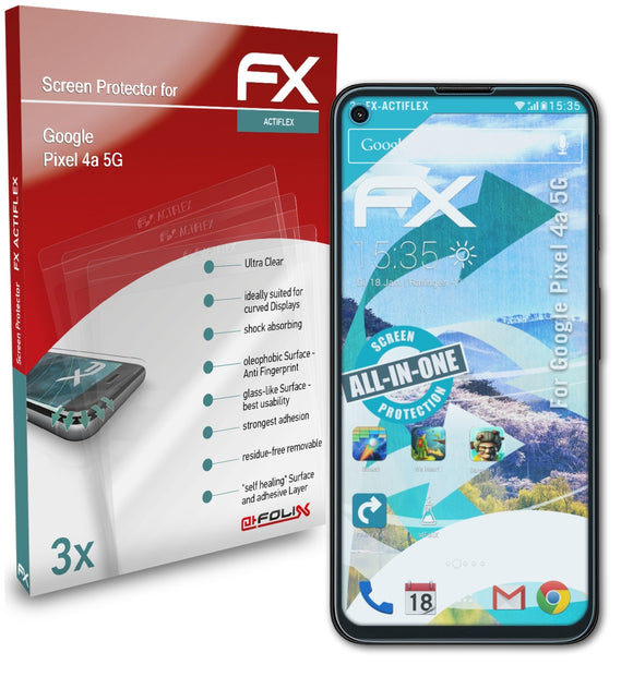 atFoliX FX-ActiFleX Displayschutzfolie für Google Pixel 4a (5G)