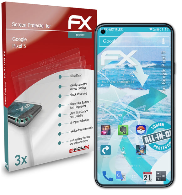 atFoliX FX-ActiFleX Displayschutzfolie für Google Pixel 5