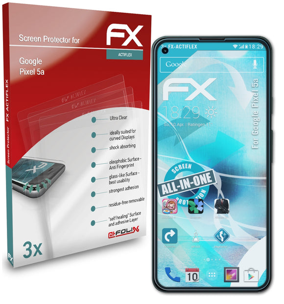atFoliX FX-ActiFleX Displayschutzfolie für Google Pixel 5a