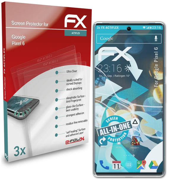 atFoliX FX-ActiFleX Displayschutzfolie für Google Pixel 6