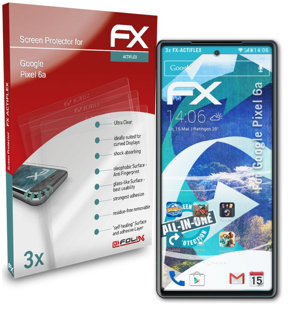 atFoliX FX-ActiFleX Displayschutzfolie für Google Pixel 6a