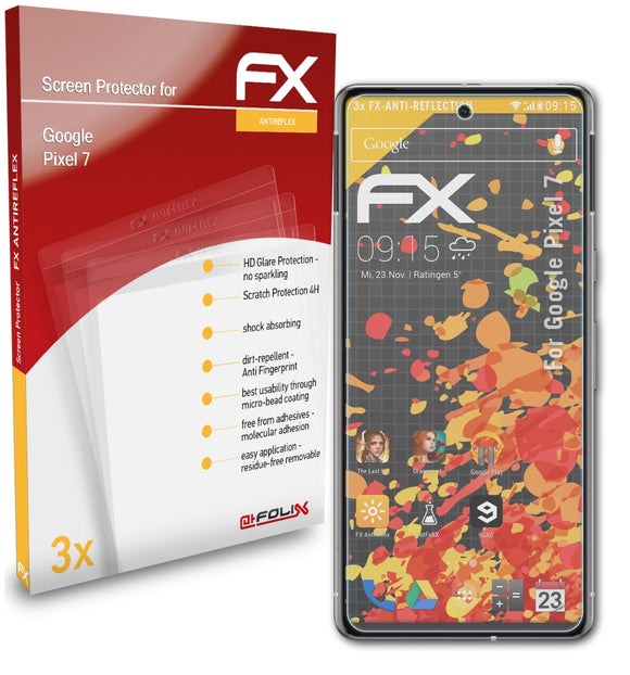 atFoliX FX-Antireflex Displayschutzfolie für Google Pixel 7