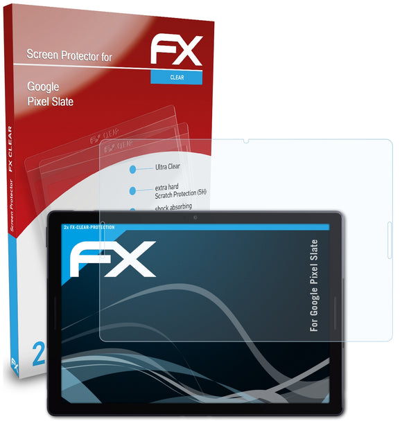 atFoliX FX-Clear Schutzfolie für Google Pixel Slate