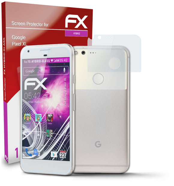 atFoliX FX-Hybrid-Glass Panzerglasfolie für Google Pixel XL