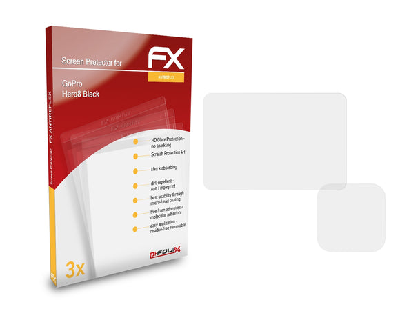 atFoliX FX-Antireflex Displayschutzfolie für GoPro Hero8 Black