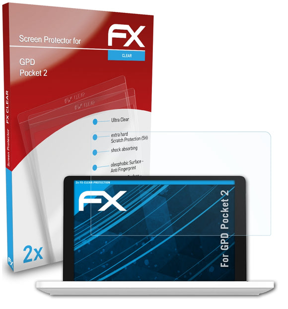 atFoliX FX-Clear Schutzfolie für GPD Pocket 2